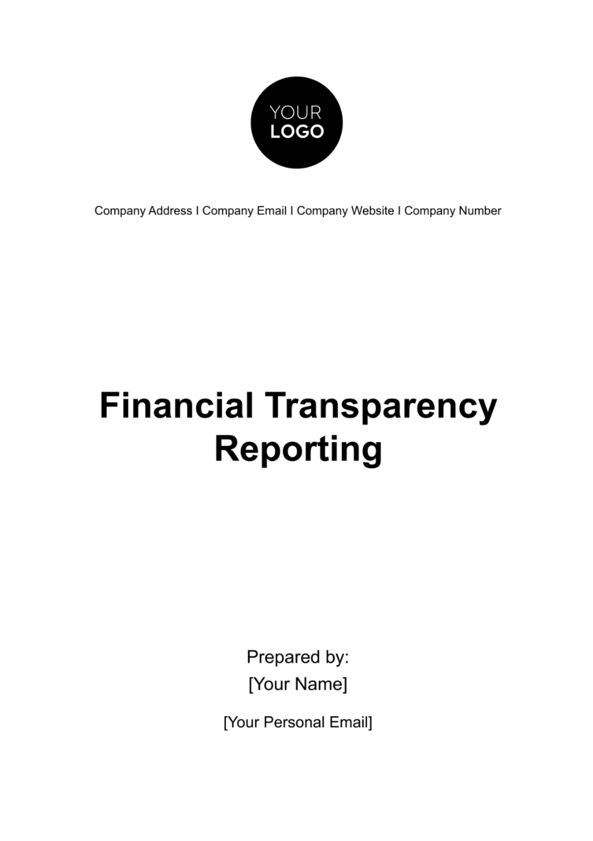 Financial Transparency Reporting Template - Edit Online & Download