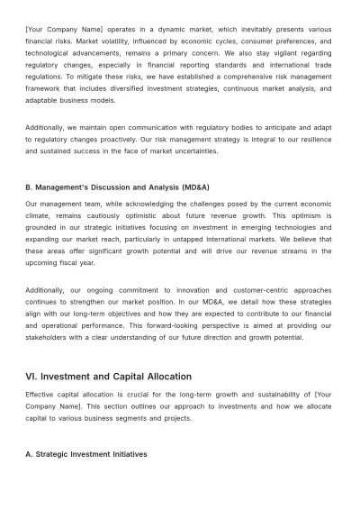 Free Financial Transparency Reporting Template to Edit Online