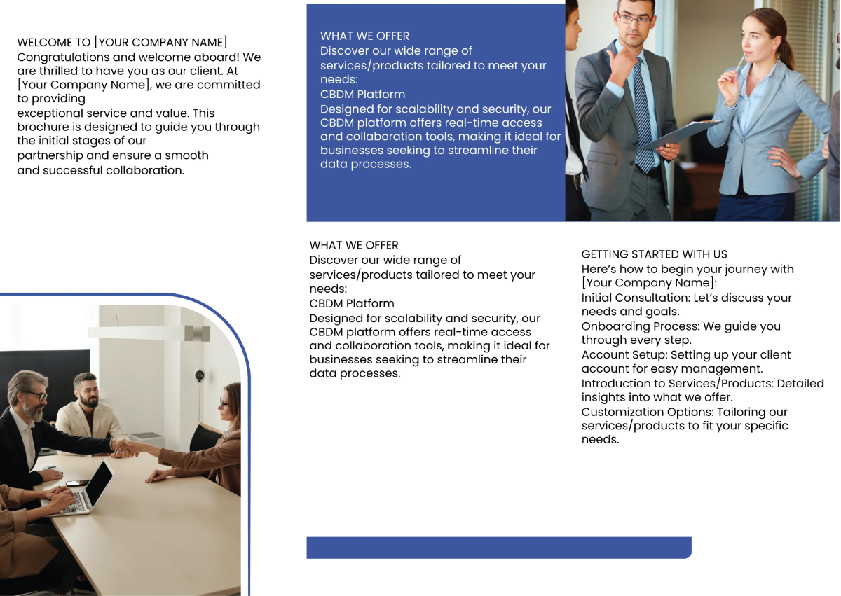 Free New Client Orientation Pamphlet Template to Edit Online