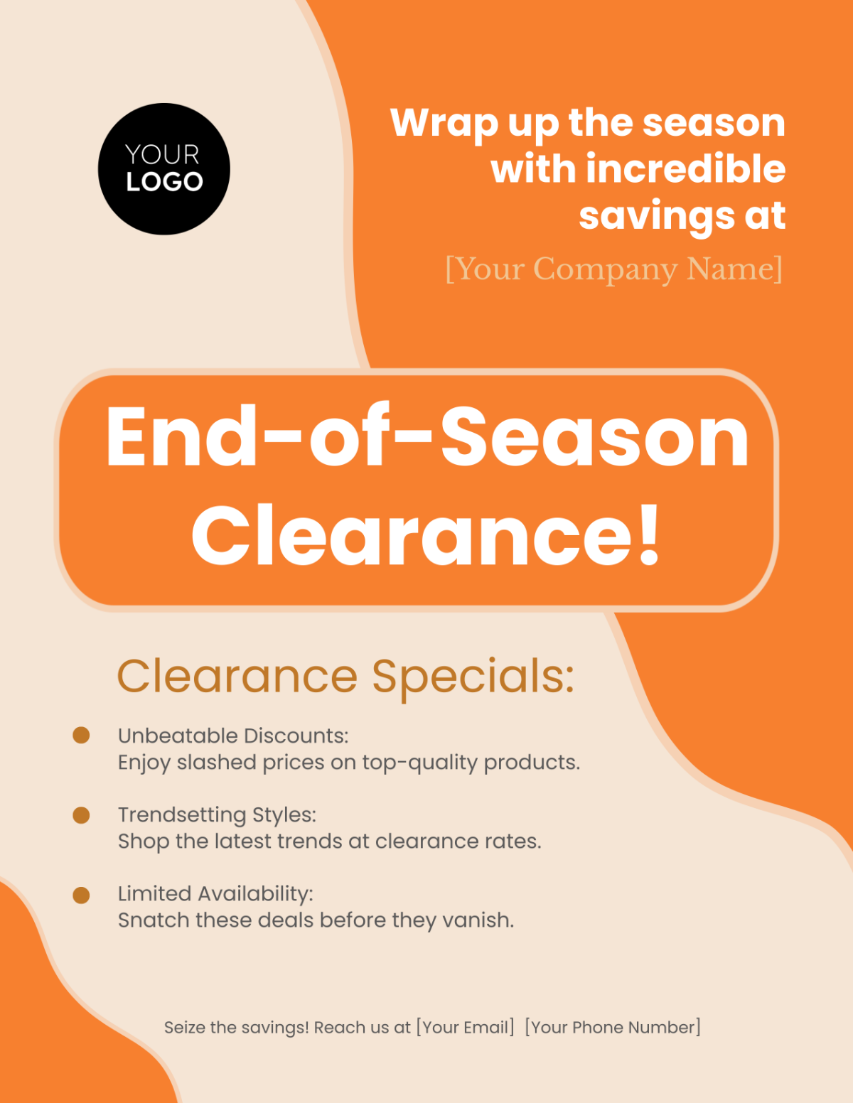 End-of-Season Clearance Flyer Template