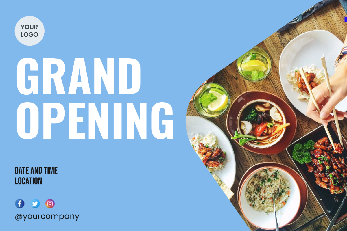Free Grand Opening Announcement Marketing Sign Template
