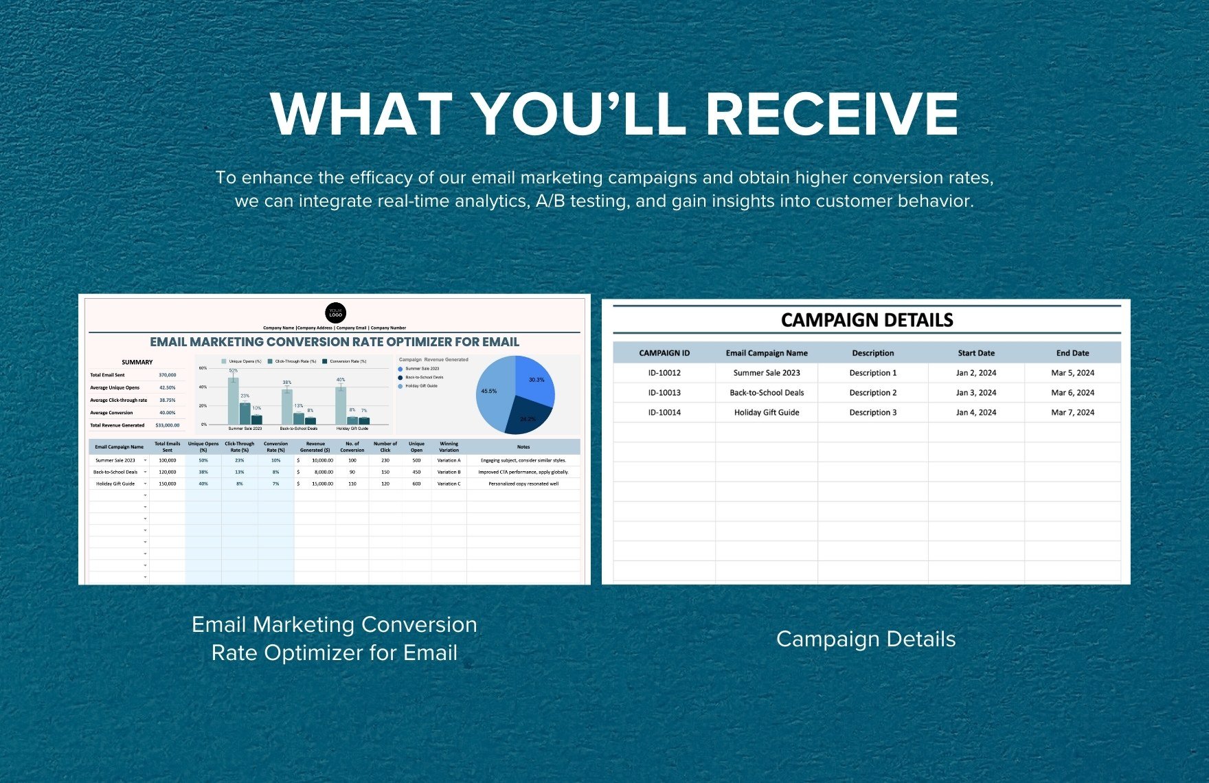 Email Marketing Conversion Rate Optimizer for Email Template