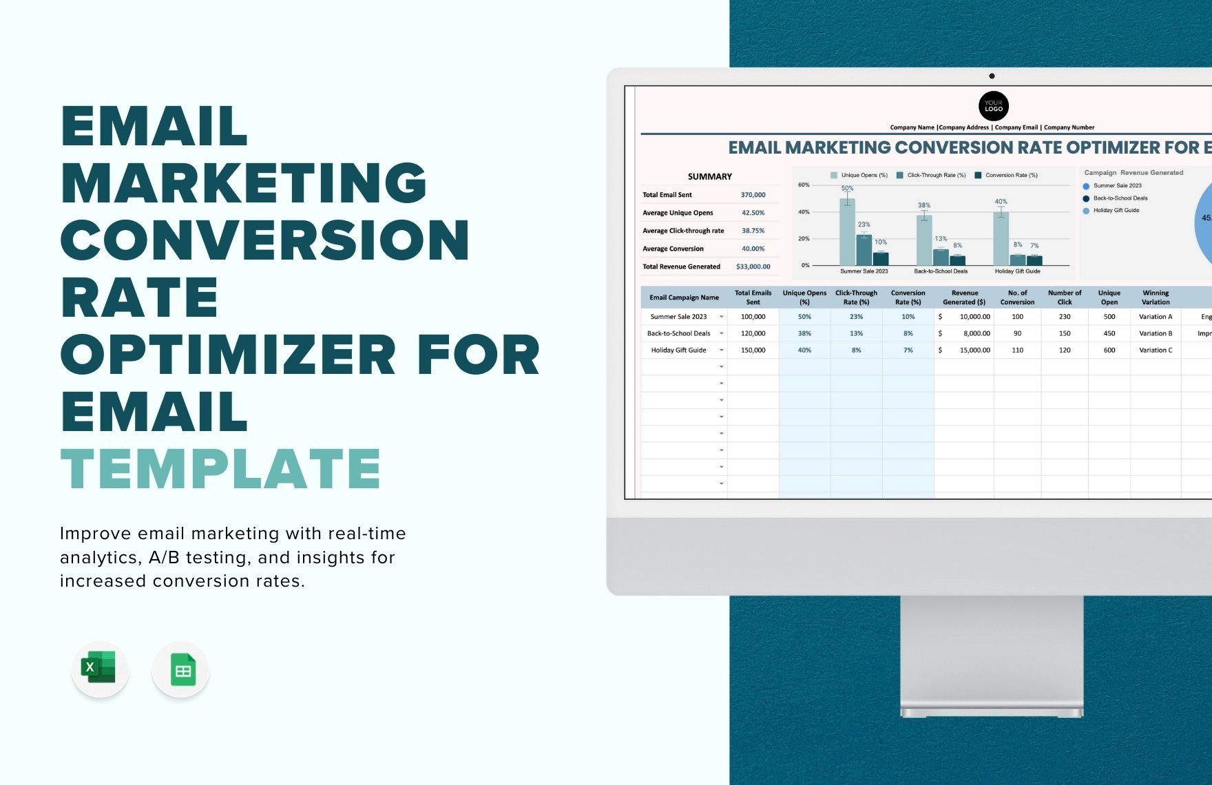 Email Marketing Conversion Rate Optimizer for Email Template