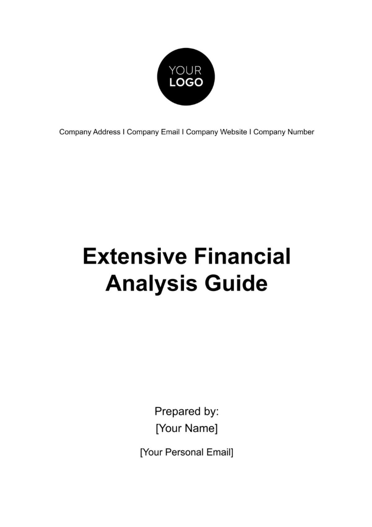 Extensive Financial Analysis Guide Template