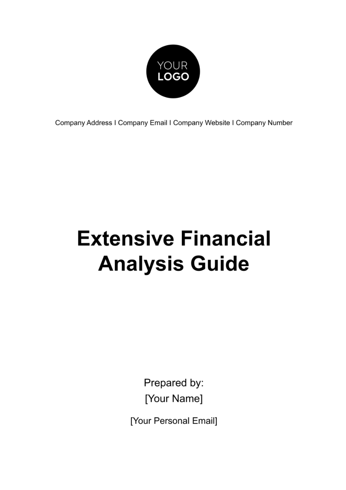 Extensive Financial Analysis Guide Template