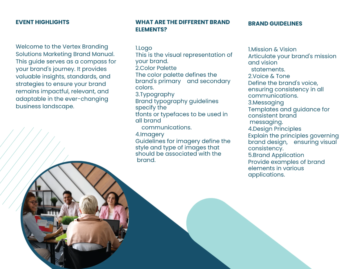 Free Marketing Brand Manual Brochure Template to Edit Online