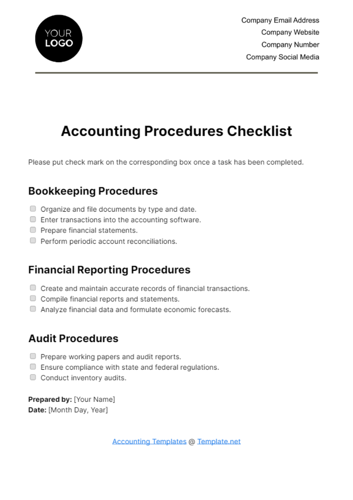 Free Employee Personnel File Checklist Template To Edit Online
