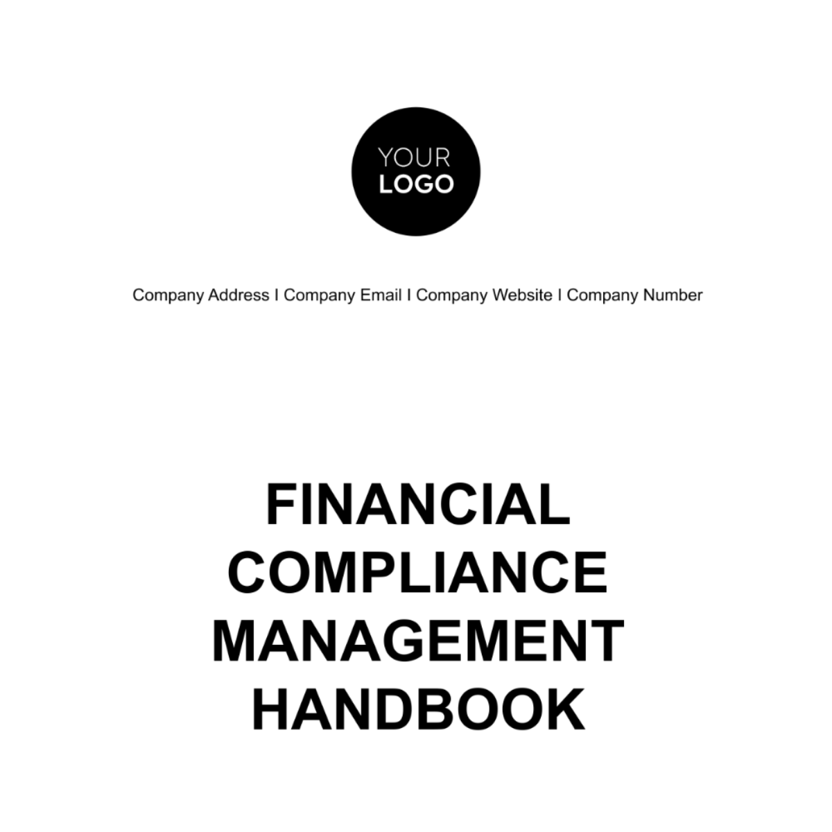 Financial Compliance Management Handbook Template