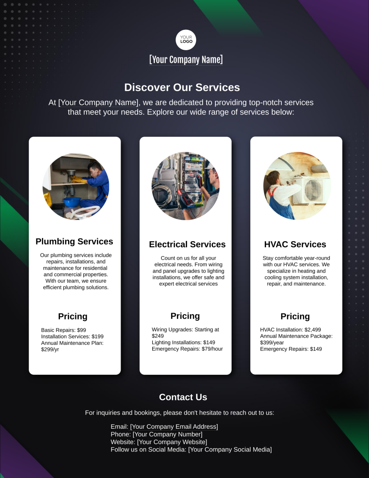 Services Showcase Flyer Template