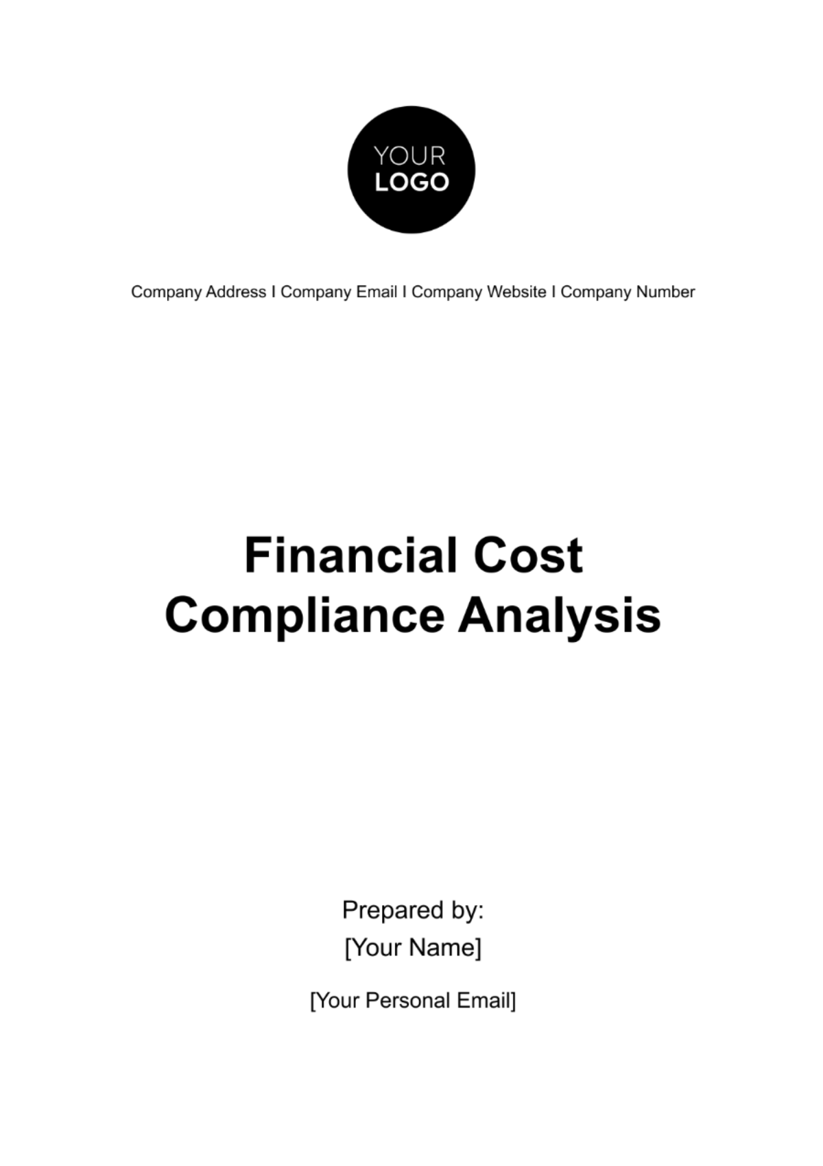 Financial Cost Compliance Analysis Template