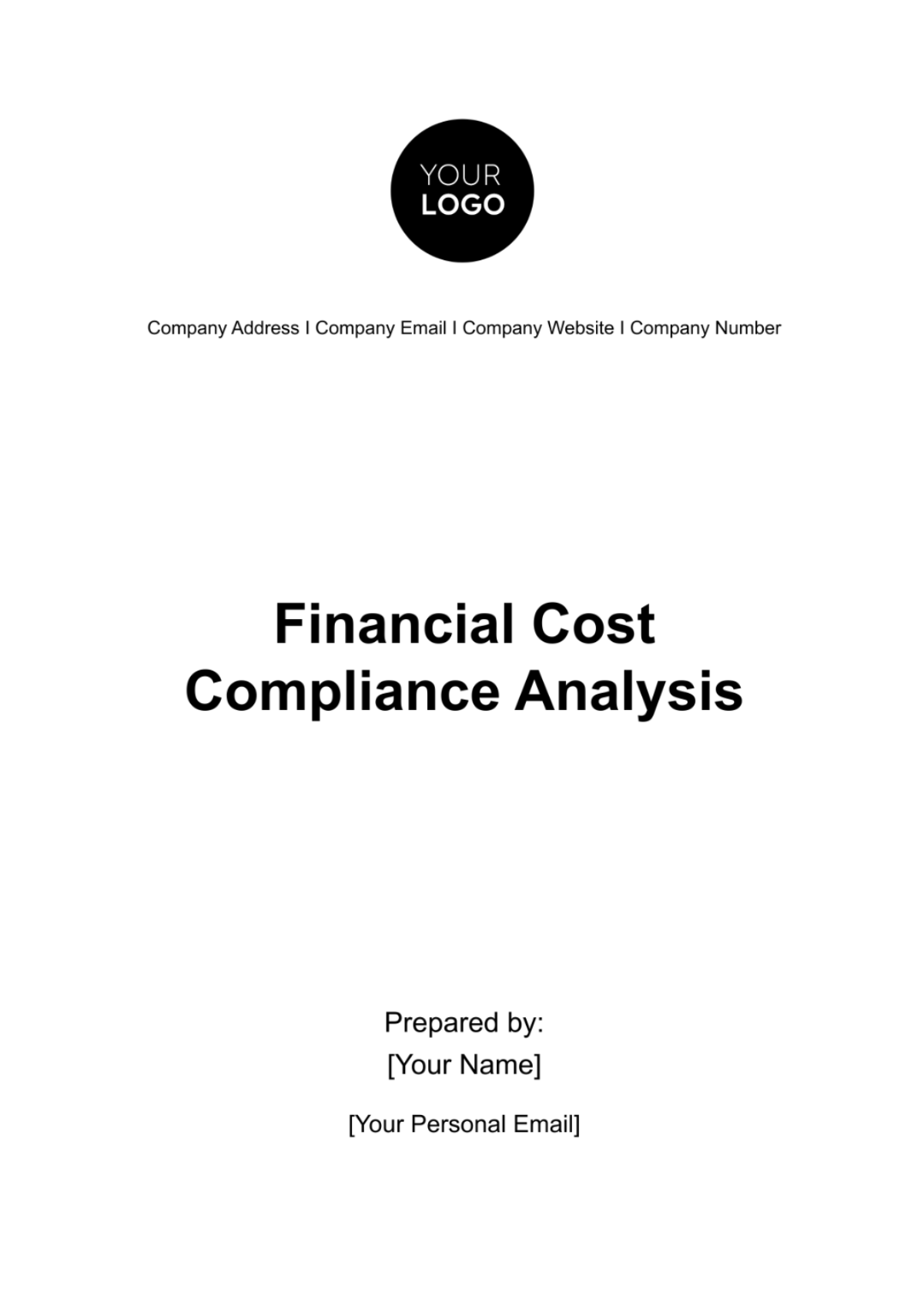 Financial Cost Compliance Analysis Template