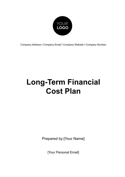 Free Long-Term Financial Cost Plan Template to Edit Online