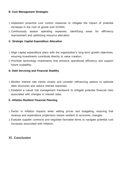 Free Long-Term Financial Cost Plan Template to Edit Online