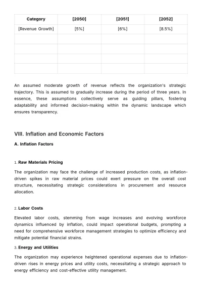 Free Long-Term Financial Cost Plan Template to Edit Online