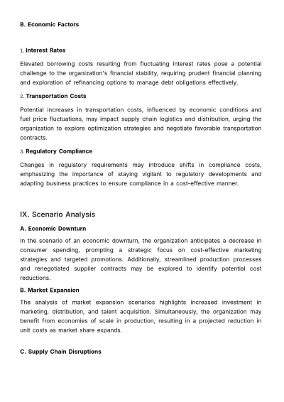 Free Long-Term Financial Cost Plan Template to Edit Online