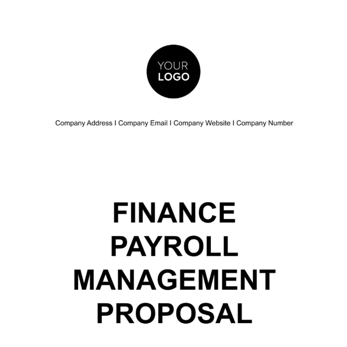 Finance Payroll Management Proposal Template - Edit Online & Download ...