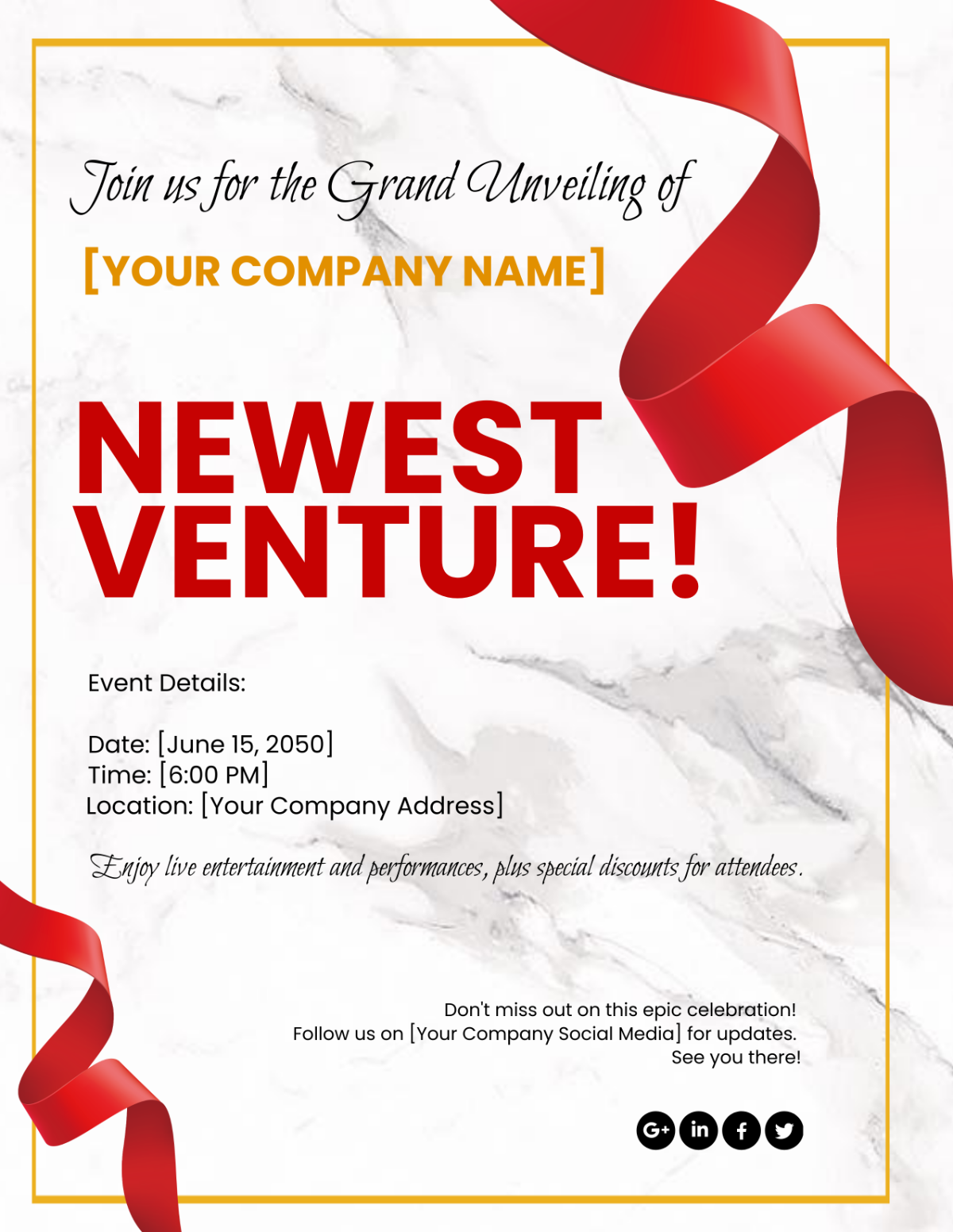 Grand Opening Event Flyer Template