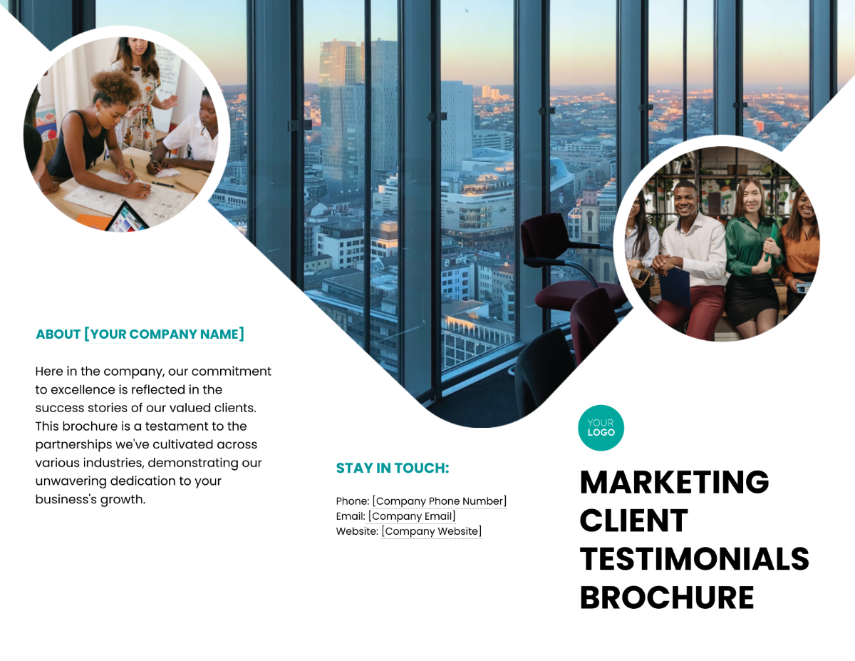 Marketing Client Testimonials Brochure Template