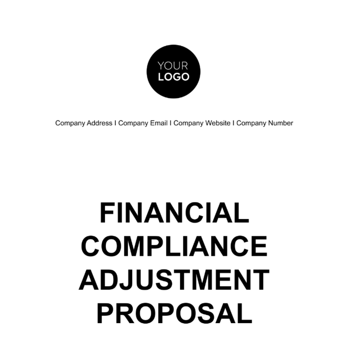 Financial Compliance Adjustment Proposal Template