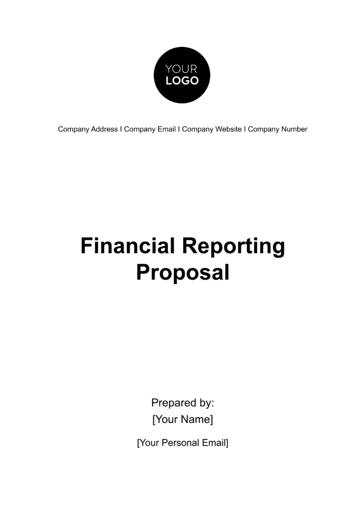 Financial Reporting Proposal Template