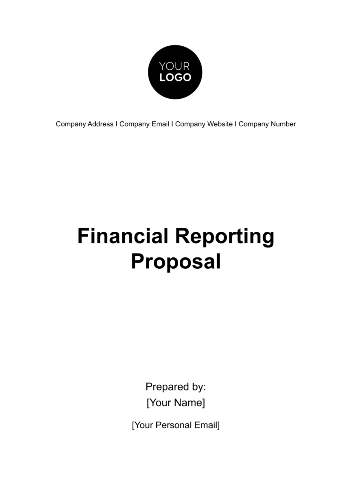 Financial Reporting Proposal Template