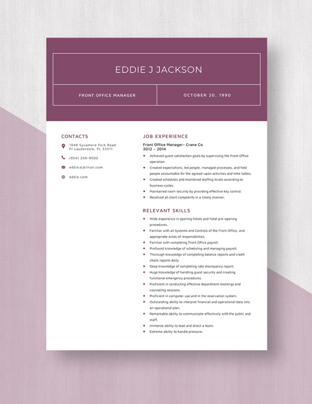 free-front-office-manager-resume-template-word-apple-pages