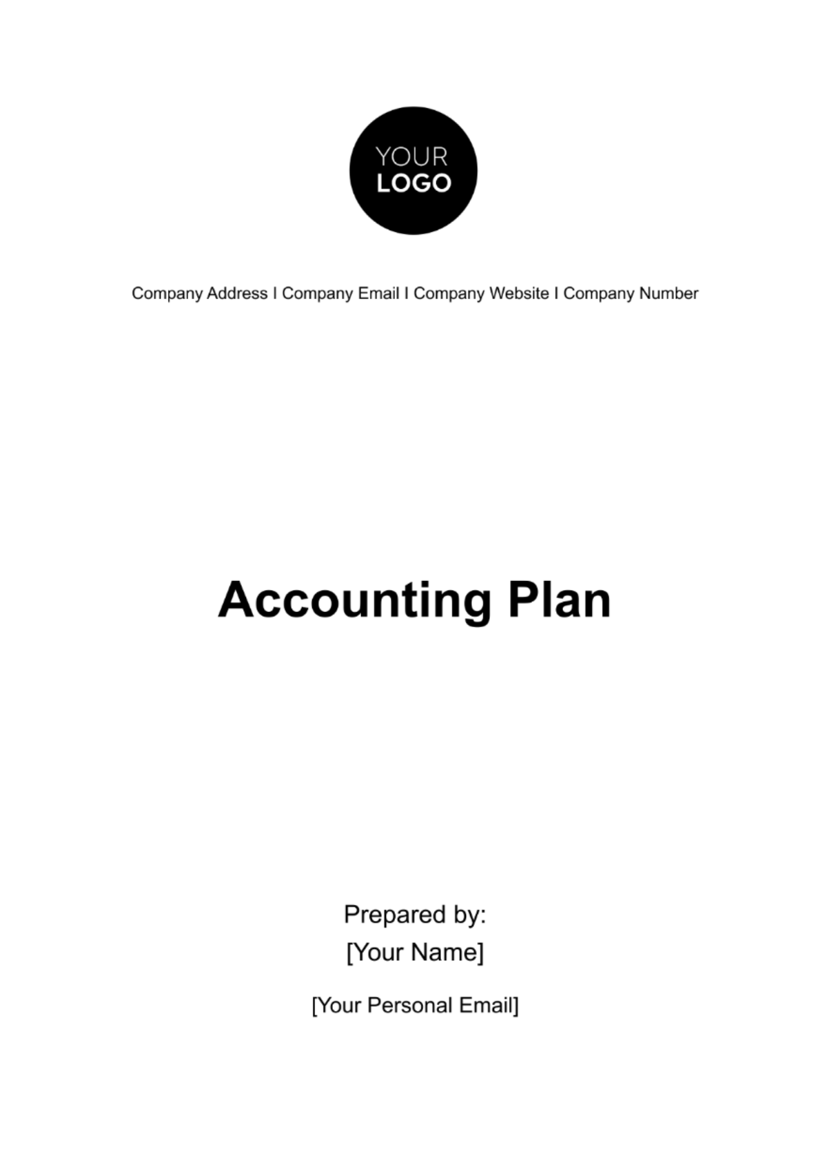 Accounting Plan Template