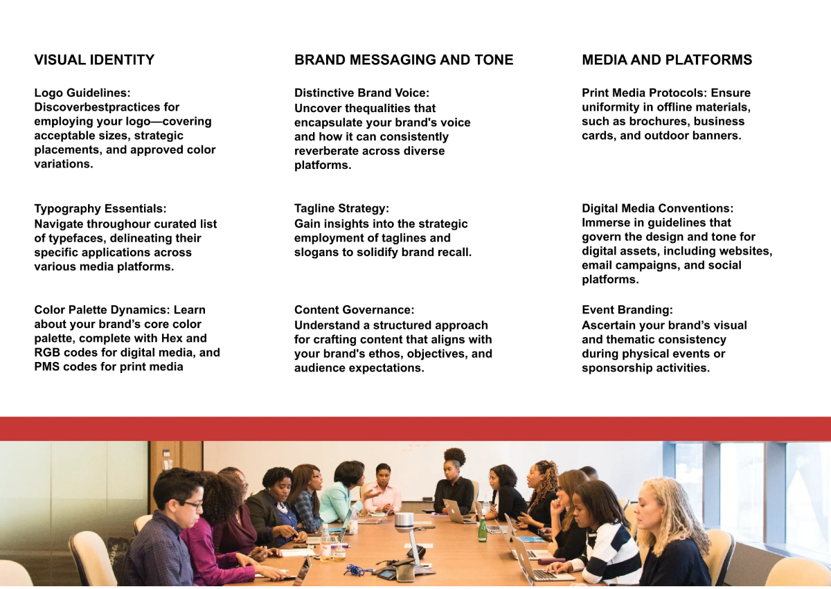 Free Marketing Brand Manual Pamphlet Template to Edit Online