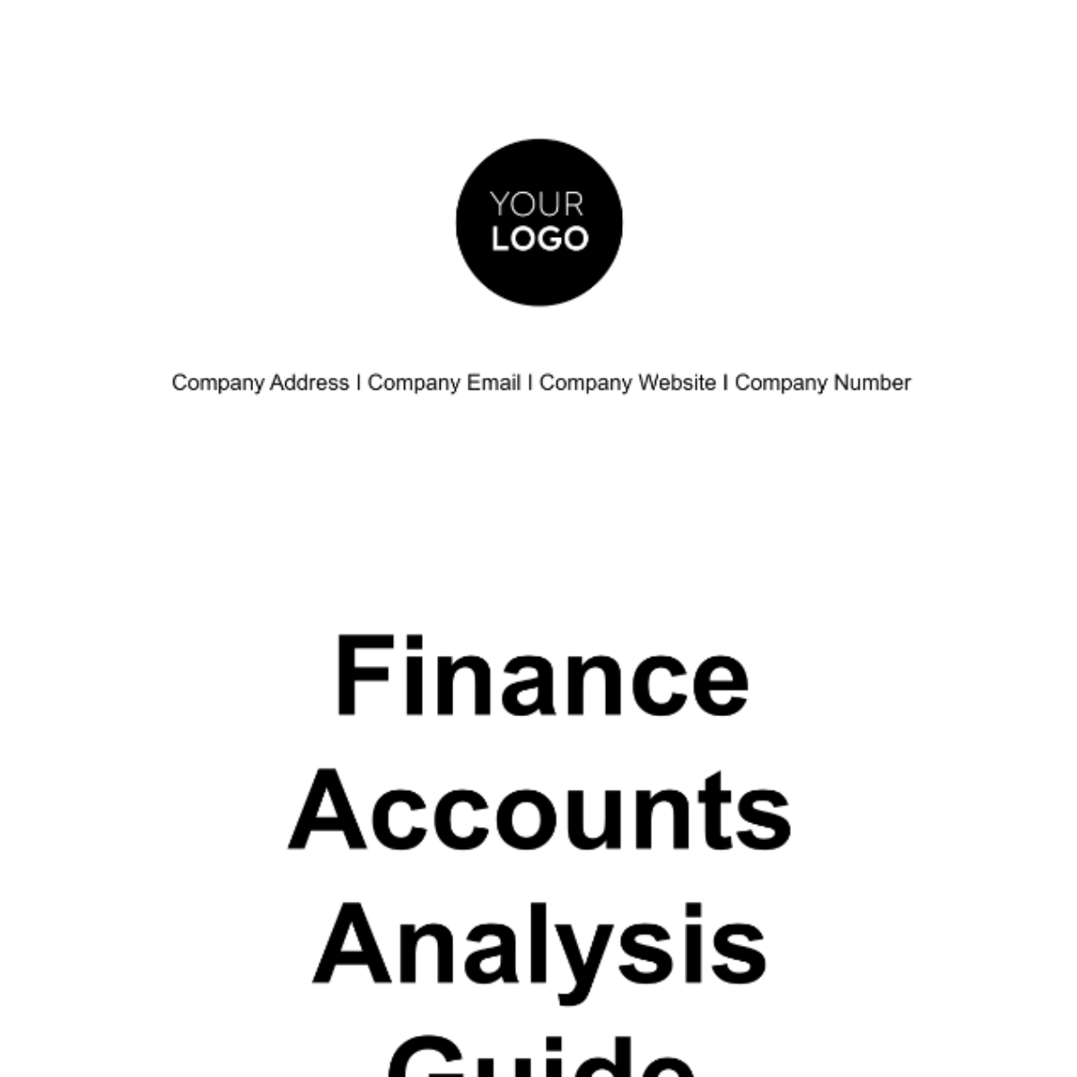 Finance Accounts Analysis Guide Template