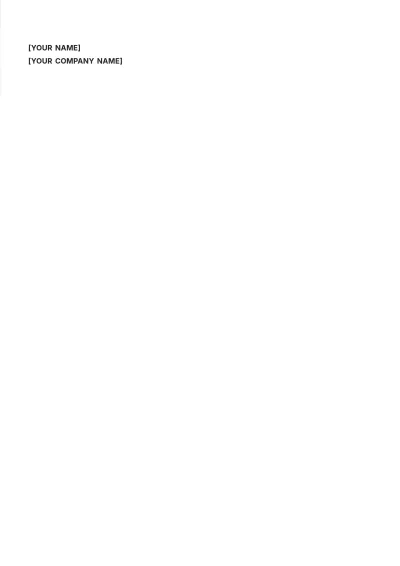 Free HR Letter for Employee Working in Company Template to Edit Online