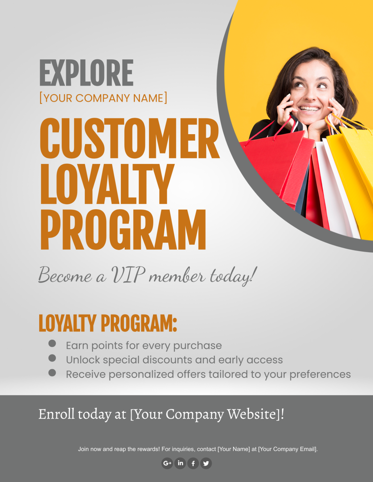 Customer Loyalty Program Flyer Template