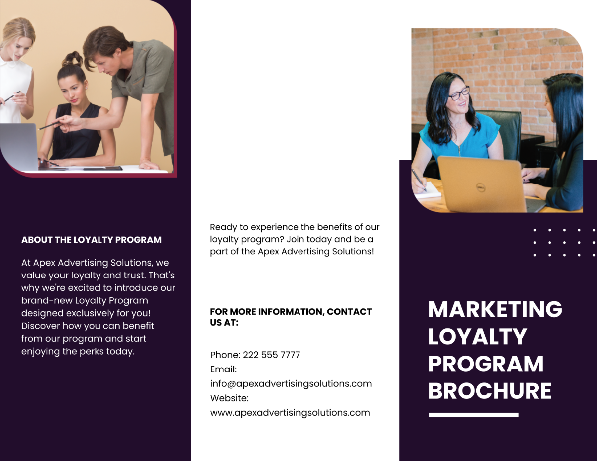 Marketing Loyalty Program Brochure Template - Edit Online & Download