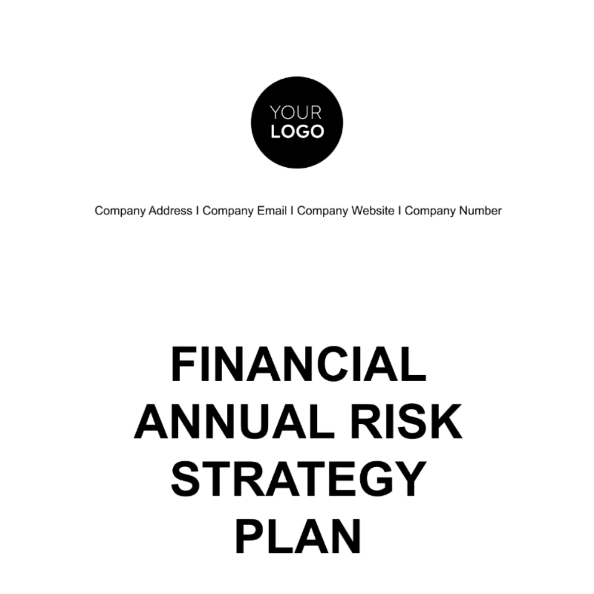 Financial Annual Risk Strategy Plan Template