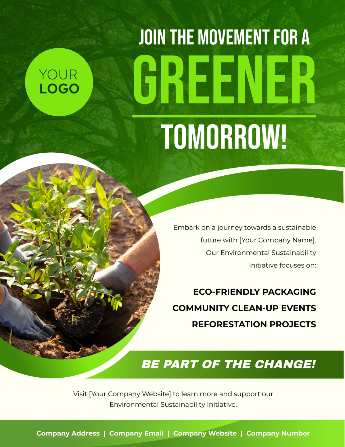 Environmental Sustainability Initiative Flyer Template