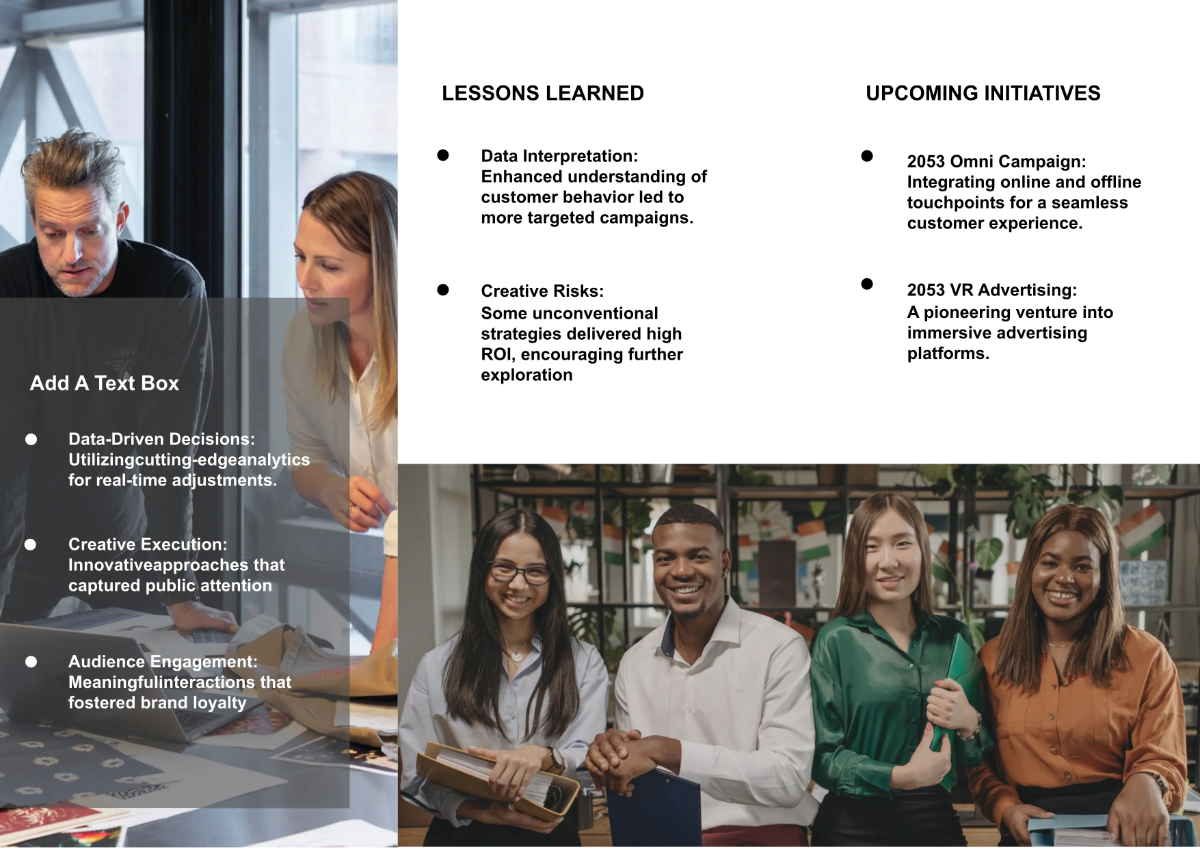 Free Marketing Campaign Recap Pamphlet Template to Edit Online