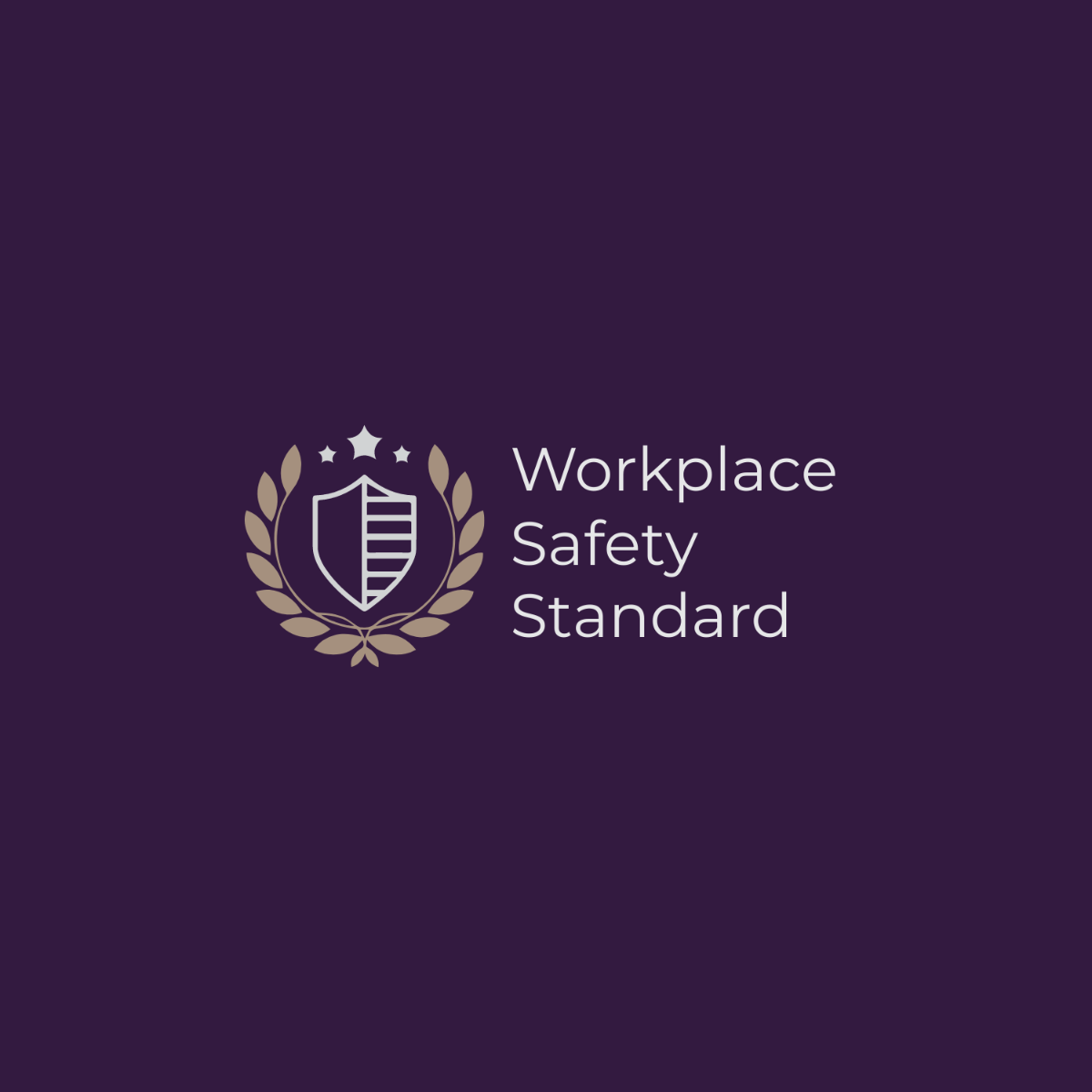 Workplace Safety Standard Logo Template