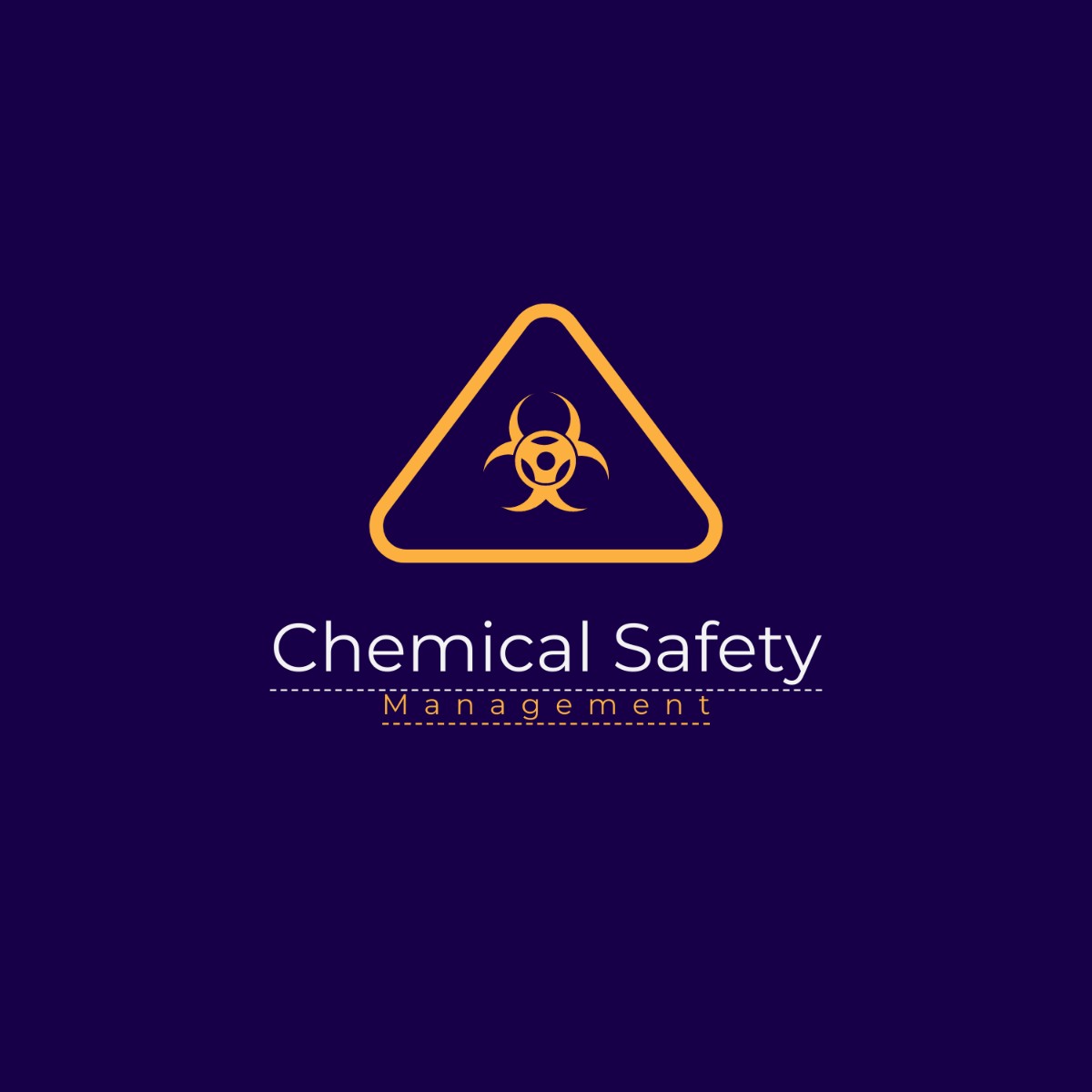 Chemical Safety Management Logo Template