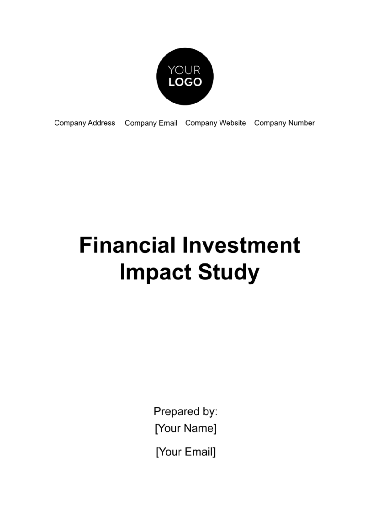 Financial Investment Impact Study Template