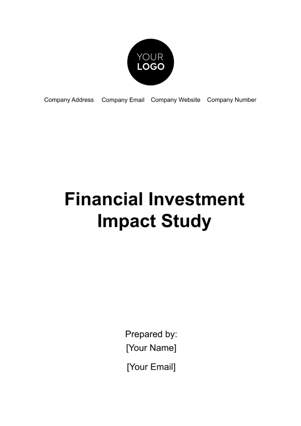 Financial Investment Impact Study Template