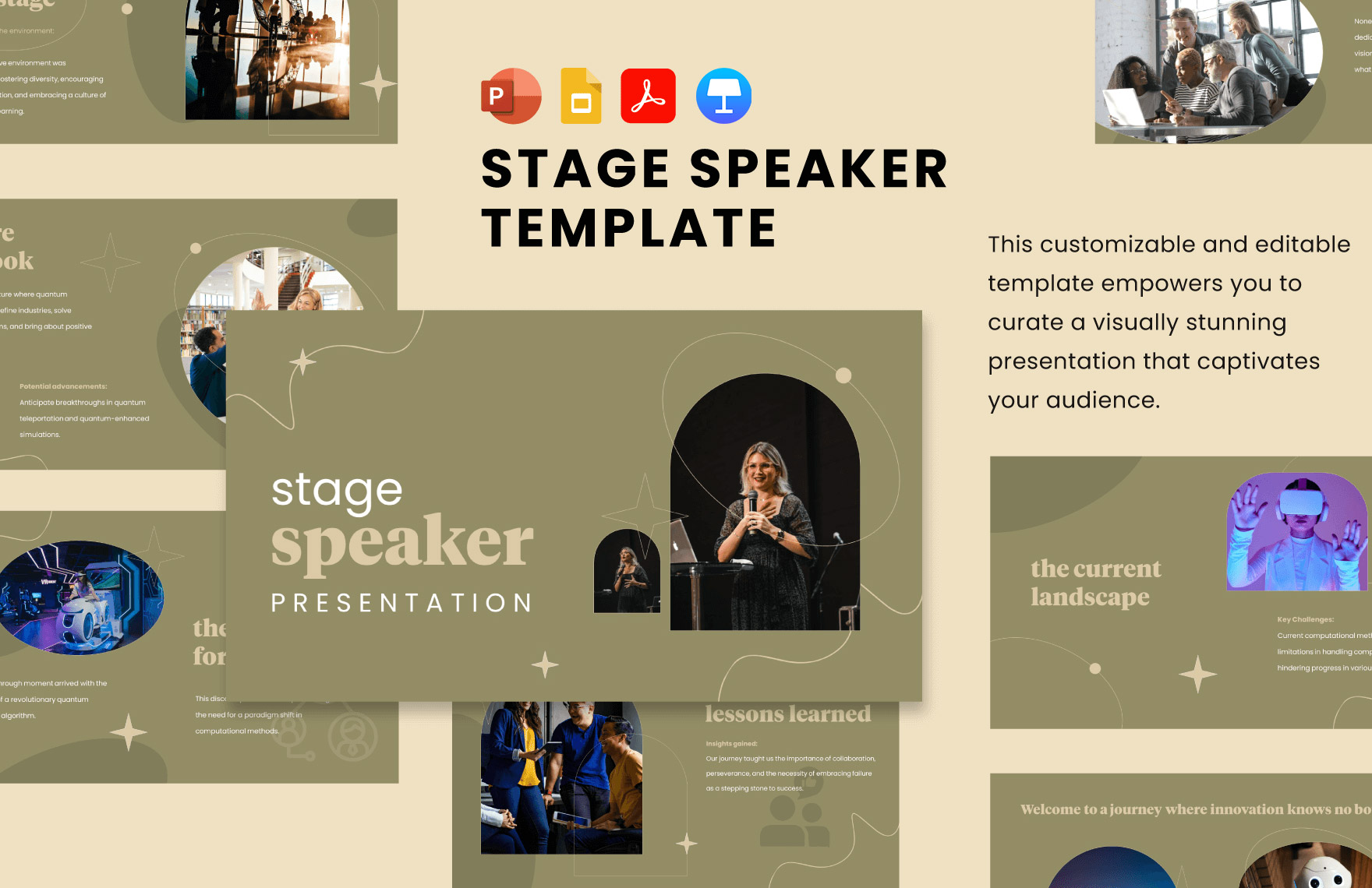 Free Stage Speaker Template