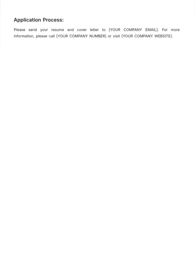 Free Event Planner Intern Job Description Template to Edit Online