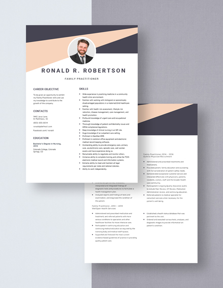Family Practitioner Resume Download
