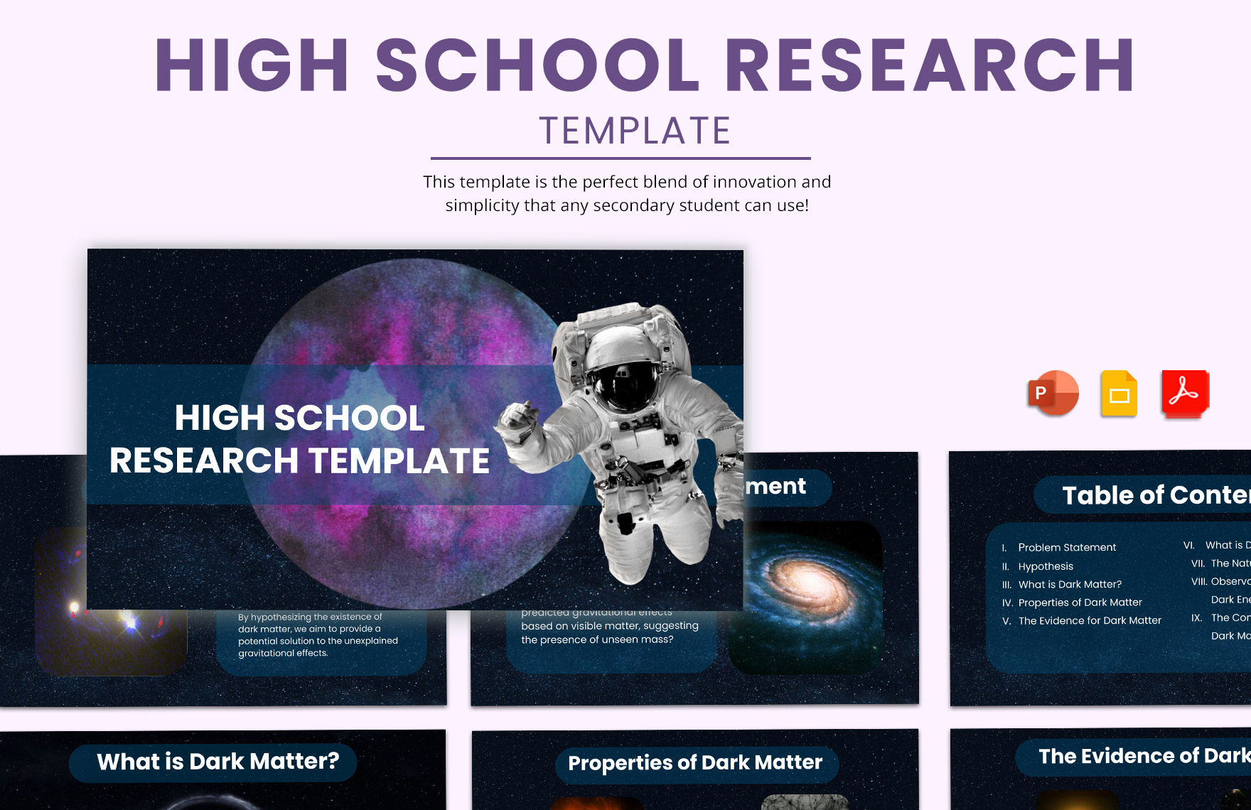 career research google slides template