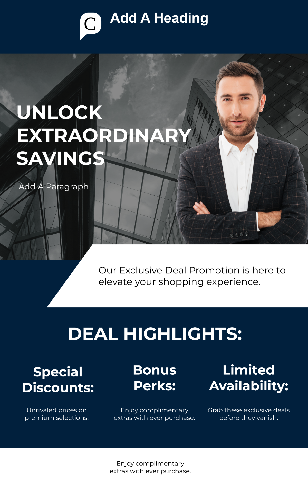 Exclusive Deal Promotion Poster Template