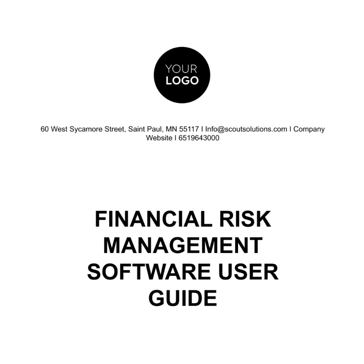 Financial Risk Management Software User Guide Template