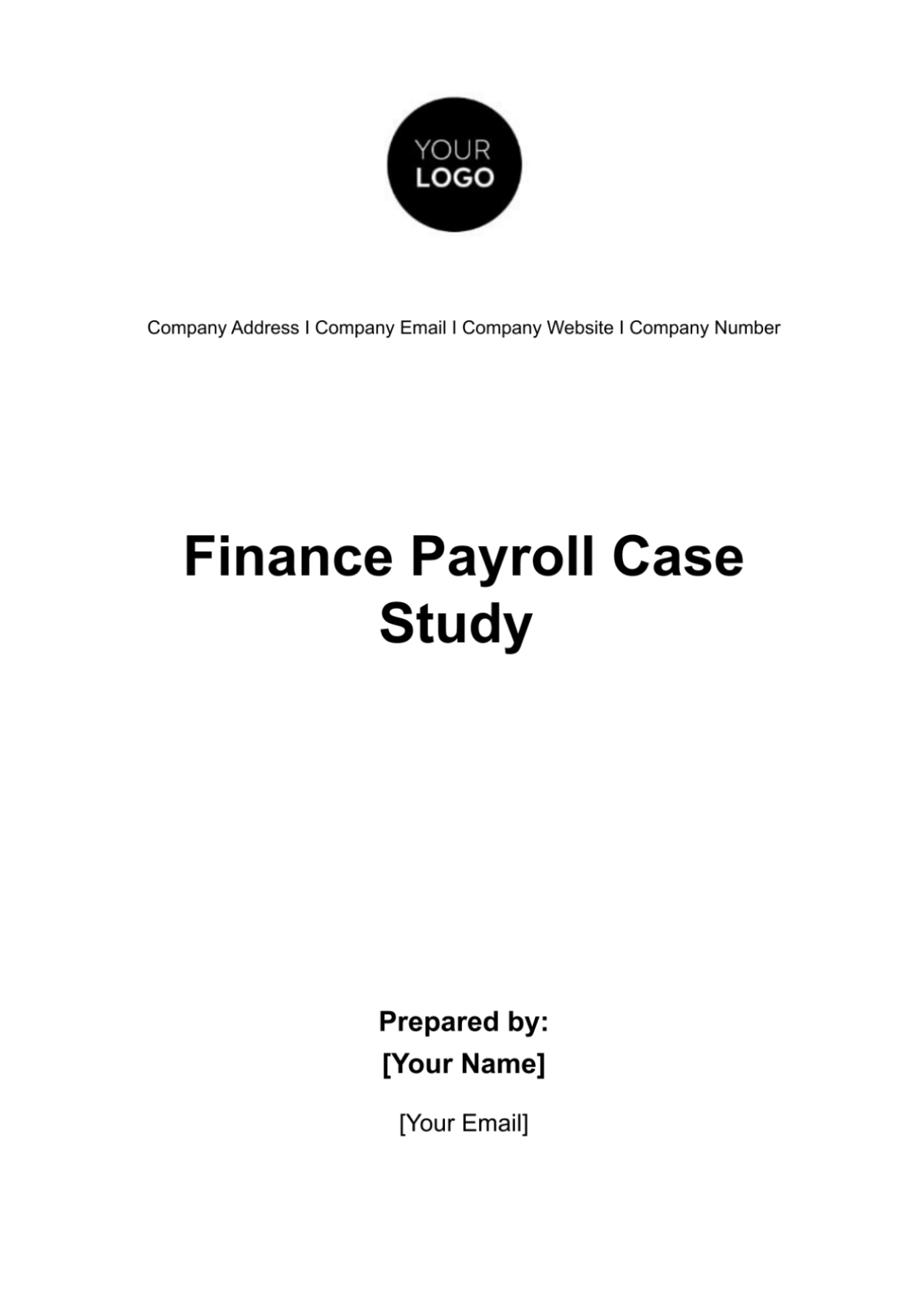 Finance Payroll Case Study Template