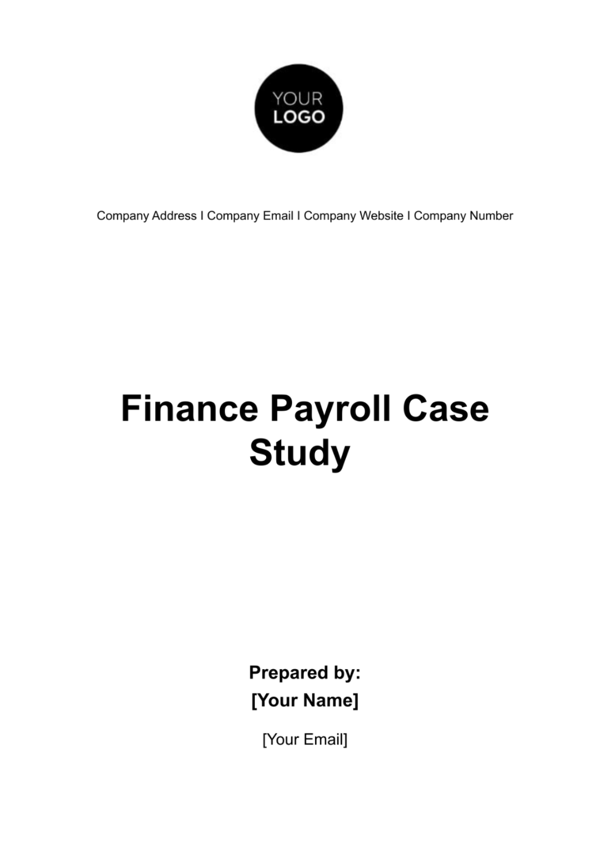 Finance Payroll Case Study Template