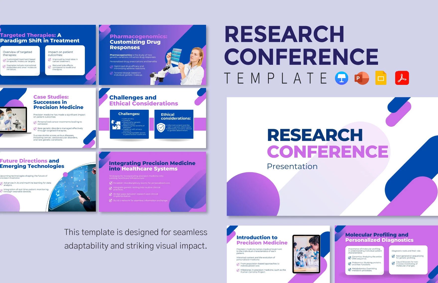 Research Conference Template in PDF, PowerPoint, Apple Keynote