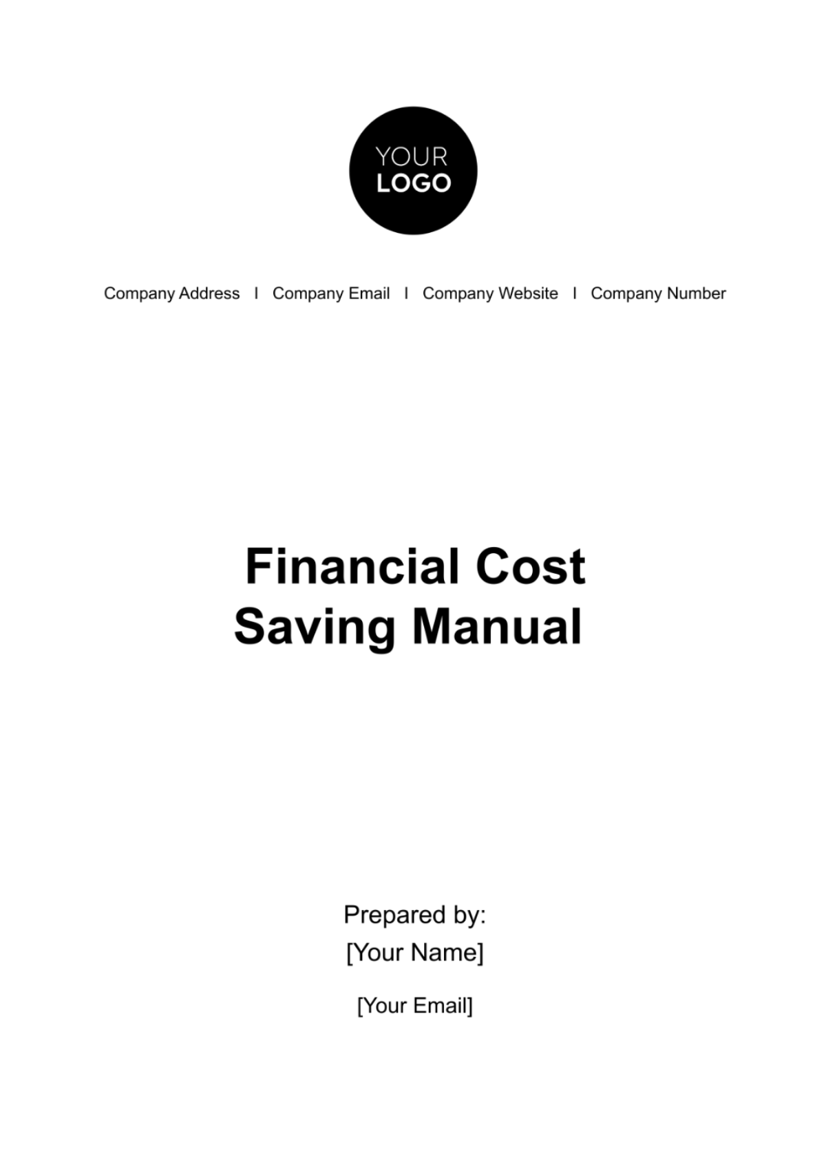 Financial Cost Saving Manual Template