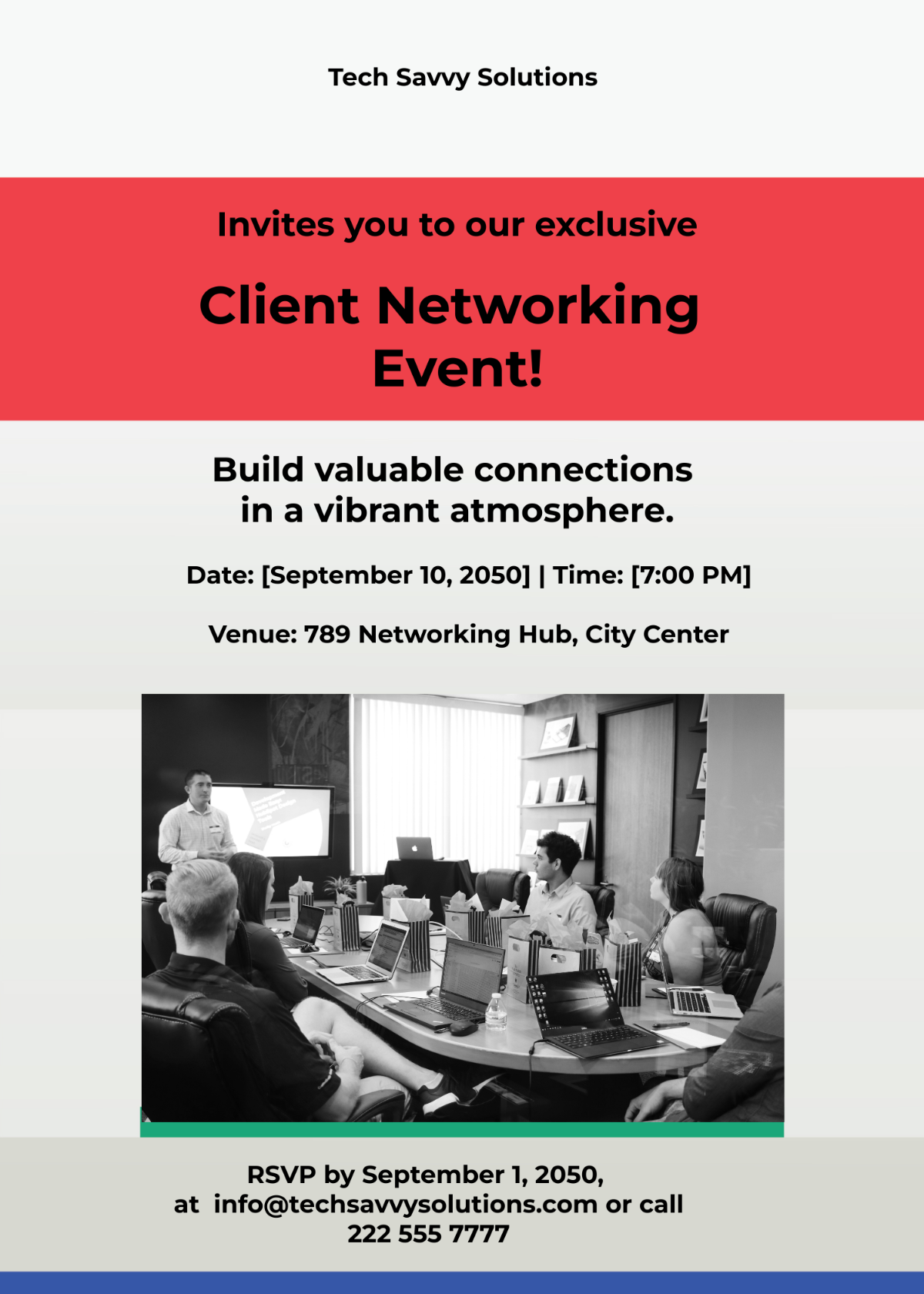 Client Networking Event Invitation Card